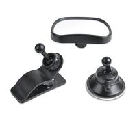 ABS Infant Car Rearview for Rear Seat Observation Easy Installation Secure Clip and Suction Cup Design Wide View Wide Angles