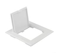 ABS Inspection Port Access Panel for Ceilings and Walls - Decorative White Drywall Access Door with 100x100mm Opening (125x125mm Outer), Low-Pro(120X120MM)