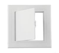 ABS Inspection Port Access Panel for Ceilings and Walls - Decorative White Drywall Access Door with 100x100mm Opening (125x125mm Outer), Low-Pro(300X300MM)