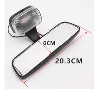 ABS Interior Rearview Mirror Wide Angle Blind Spot(large) | High definition glass, anti-glare coating, real image , black finish, fit