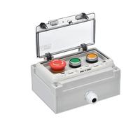 ABS IP67 Waterproof Button Junction Box Yellow Green Red Button Signal Button Emergency Stop Button Control Switch Box IDGTTLDF(E)