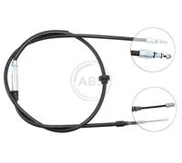 ABS K12876 Rear Handbrake Cable Fits VW Passat 3B0609721AA