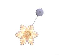 ABS LED Holiday Hanging Sign 42cm Bright White Glow(Snowflake) | Sturdy ABS material, lightweight construction, 42x19.2cm dimensions, safe low-heat operation, white color