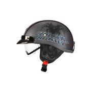 ABS Lightweight Half Helmets for Adults Men Women Street Helmet Suitable for Scooters Motorcycles Racing Off road Commuting Cruising DOT Certified L/59-60cm