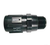 ABS Low Flow Water Pressure Regulating Valve 3/4 Inch for BSP Female to Male, Adjustable 20-100 PSI for Farm Drip Irrigation Systems, Protects from Excessive Pressure, Flow Capacity 2.8-8.7 GPM(15PSI)