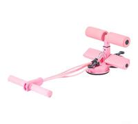 Abs Master Sit Up Bar Sit-Up Assist Device Adjustable Rope Dual Silicone Suction Cups Three-Level Height Portable Core Abdominal Trainer Multi-Surface Compatible Home Gym Equipment(pink)