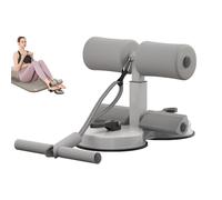 abs master sit up bar,sit ups foot holder with Elastic 2 Suction Cups and Pull Rope Portable Sit Up Assistant Device for Home Workout (grey)