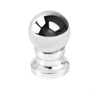 ABS Material Outdoor Flagpole Ball Head Finial Designed to Withstand Weather Conditions and Maintain Long Term Durability (Silver)