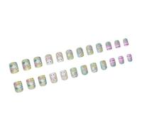 ABS Materials Easter Inspired Presses on Nails Easter Bunnies Floral Patterns for Spring Celebration Presses on Nails