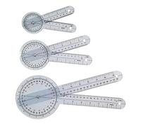 ABS Medicinal Angled Ruler Protractor for Safe Measurement Featuring Clear Scale in Clinical Environment for All Users Clear ABS Ruler Protractor