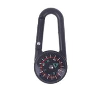 ABS Mini Compass Carabiner, Multifunction Mountaineering Hiking Backpack Buckle With Pocket Compass for Camping Hiking