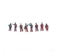 ABS Miniature People Figures 1:200 Multi-Coloured Mixed | 100 piece set, mixed poses, standing and sitting, ideal for train stations, streets, perfect addition