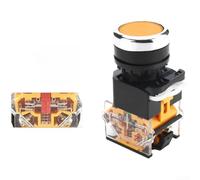 ABS Momentary Push Button Switch 22mm 6 Colors(yellow)