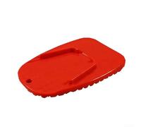 ABS motorcycle side bracket foot support plates designed for reliable protection on soft and uneven road surfaces (red)