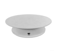 ABS Motorized Turntable Stand 205mm Black White(White Flocked)