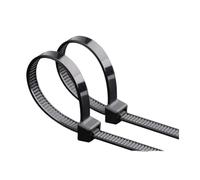 ABS Nylon Zip Self Locking Tie Wraps, 8 Series Self-Locking Nylon Cable Ties Width 7.5mm Length 150-500mm B&W Pack of 100(8x200 Black)