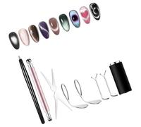 ABS Pen Cats Eye Magnets Sticks for Creating Stunningly Cats Eye Nails Art Designs Manicure Nails Magnet Guides Cream Unguis Polishing Tool