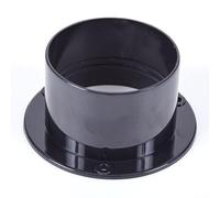 ABS Pipe Flange 75mm Straight Connector for Ventilation Ducting and Exhaust Systems, Suitable for Wall Mounted Pipe End Connections