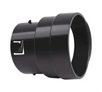 ABS Plastic 4in Pipe Connector Heat Resistant Black