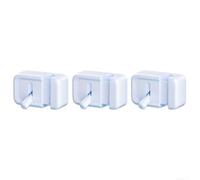 ABS Plastic Cable Clips 3pcs Self-Stick Cord Manager(Blue) | Strong double-faced , fits smooth surfaces like wood glass metal, keeps 3 cables neat, ABS for durable material