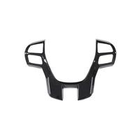 ABS Plastic Carbon Fiber Pattern Car Steering Wheel Decorative Frame For Ranger For T6 For T7 For T8 2015-2021 Universal Interior Accessories(Piano black)