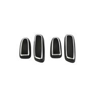 ABS Plastic Chrome Plated Car Seat Button Decorative Cover Border Sticker for Discovery 4 for LR4 2010-2016 Car Interior Accessories(Style 2)