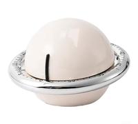 ABS Plastic Cooking Timer Mechanical Wind Up 8.5cm(White)