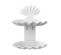 ABS Plastic Double Tier Soap Dish with Raised Edges and Bottom Ventilation for Consistent Drying Performance (White A)