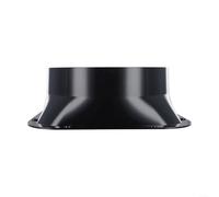 ABS Plastic Duct Connector Square Flange 100mm Check Valve Backdraught Shutter for Extractor Fan Kitchen Ventilation System Black(250#)