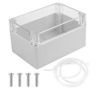 ABS Plastic Electronic Enclosure Box, Waterproof IP65 Empty Housing Plastic Housing with Clear Lid, Industrial Housing, Junction Box, Junction Box, Junction Box, Junction Box, Distribution Box, 160 x