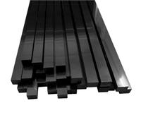 ABS Plastic Flat Bar | Black 500x50x10-30mm 2 pcs for Milling, Structural Support(25mm)