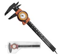 ABS Plastic for dial Caliper 0-150mm Metric Vernier Gauge for DIY Projects - Lightweight Fiberglass Ruler with Dual Scale Inch mm Orange Tool(inch)
