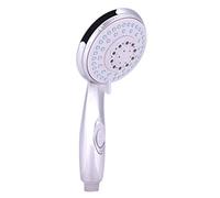 ABS Plastic Hand Held Shower Spray Head 5 Spraying Modes with Switch, Anti-, Anti-Aging, Easy to Connect for Home Bathroom Accessory, Durable in Use, Pause Button