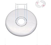 ABS Plastic Hole Cover for Split AC Installations Featuring Two-Part Split Design and Center Cap for Maintenance (I)