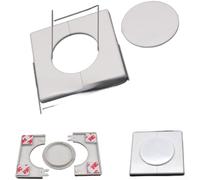 ABS Plastic Hole Cover for Split AC Installations Featuring Two-Part Split Design and Center Cap for Maintenance (B)