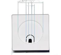 ABS Plastic Hole Cover for Split AC Installations Featuring Two-Part Split Design and Center Cap for Maintenance (S)