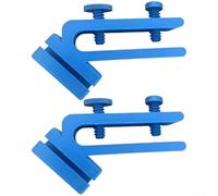 ABS Plastic Hose Clip Holder 14x8cm for Aquarium(Blue) | Robust ABS plastic, adjustable screw design, 14x8cm size, 2-pack set, long-term use