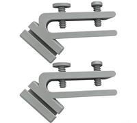 ABS Plastic Hose Clip Holder 14x8cm for Aquarium(Gray) | Robust ABS plastic, adjustable screw design, 14x8cm size, 2-pack set, long-term use