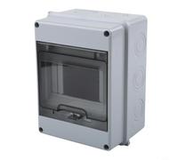ABS Plastic Junction Box IP65 Rated -20C to 70C | 1 row 5 module capacity, fits standard DIN rails, transparent PC door for easy fuse monitoring