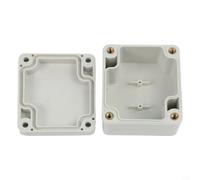 ABS Plastic Junction Box IP67 Dustproof Electronics Container With Screws Grey Utility Box For Cables 120x80x55mm(63 * 58 * 35mm)