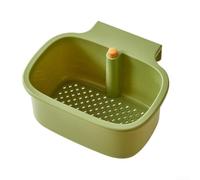 ABS Plastic Kitchen Drain Basket for Faucet Hanging(is Green)
