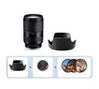 ABS Plastic Lens Hood for Tamron 28-200mm ABS Plastic Lens Hood(Lens filter 3 set)