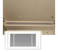 ABS Plastic Louver Vent Access Panel for Drywall - White Removable Wall Panels for Office Ventilation & Utility Access(350x350mm)