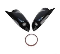 ABS Plastic Mirror Cover for Renault For Megane 2 MK2 2002 2009, Wing Cover Frame Designed to Defend Rearview Mirrors from Environmental Factors (Gloss Black)