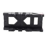 ABS Plastic Miter Saw Box for Wood Gypsum and Tile - Multi Angle Cutting Guide with 0 45 and 90 Degree Slots - High Strength Engineering Plastic Manual Miter Box - Screw Hole