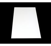 ABS Plastic Plate 1000 x 490 mm White in Thicknesses 1-2-3 and 4 mm One-Sided Protective Film - A Quality (1 mm-100049-White)