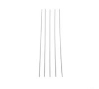 ABS Plastic Rods 5pcs White Round Bar Solid Tube for DIY Model Making Architectural Scenes 250mm Length Various Diameters(2 * 250mm)