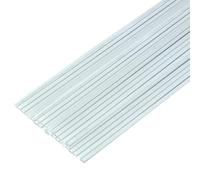 ABS Plastic Round Bar Rods, ABS Plastic Rods, White, Diameter 2-6mm, Length 500mm, Assorted Pack(30pcs,Diameter:3mm)