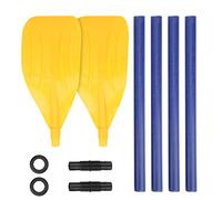 ABS Plastic Rowing Oars Two Person Boat Paddle for Rubber Canoes Lifeboats Leisure Using Lightweight Durable Sturdy Non Slip Handle Easy to Install ABS Material 115cm