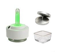 ABS Plastic Saltwater Lantern Floating Waterproof Design | Saltwater activation, 5000K cool white glow, 120h runtime, no batteries, backup(Green)